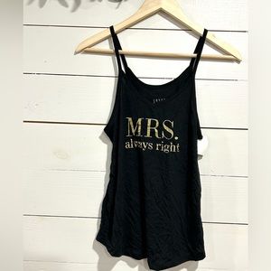 Mrs. Always Right Bride Tank